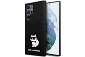 Mobil - Covers & Cases - Karl Lagerfeld Silicone Choupette case for Samsung Galaxy S24 Ultra - black - 3666339242343