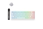 Tastatur - MCHOSE Ace 68 Ice Rhino Magnetic Hall Effect Magnetic - Gaming Tastatur - Uden Numpad - Amerikansk engelsk - Hvid - HW-Ace68-17