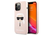 Mobil - Covers & Cases - Karl Lagerfeld Silicone Karl`s Head Case for iPhone 13 Pro Max 6.7" - Light Pink - 3666339027766