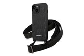 Mobil - Covers & Cases - Karl Lagerfeld Monogram Plaque Logo Strap Case for iPhone 14 / 15 / 13 6.1" - Black - 3666339093235