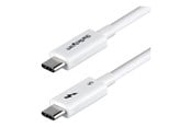 FireWire / ThunderBolt kabel - StarTech.com StarTech - Thunderbolt cable - Thunderbolt 5 to Thunderbolt 5 - 50 cm - TBLT5MM50CM240WWH