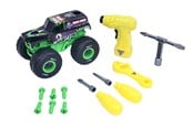 Legetøjsbil - Monster Jam Mechanix 1:18 Build N ReBuild Grave D - 5004584