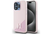 Mobil - Covers & Cases - Karl Lagerfeld Silicone Shadow Metal Initial MagSafe Case for iPhone 15 Pro Max Pink - 3666339253097
