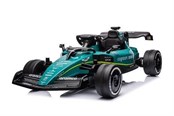 Løbecykler, Gåbiler & Scootere - Aston Martin F1 24V Ride-On Car with Leather Seat & Rubber Tires - 6951326
