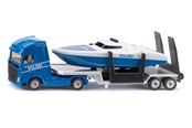 Legetøjsbil - SIKU 1:87 Volvo Truck With Boat - 1757