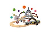 Trælegetøj - Bigjigs Wooden Space Train Set - 40 pcs. - BJT614