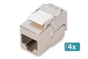 Netværkstilbehør - DIGITUS CAT 6A Compact Keystone Module (4-Pack) - DN-93615-S-4