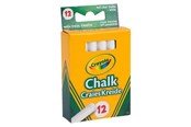 Kreativt Legetøj - Crayola Anti Dust Chalk - White 12 pcs - 0280
