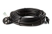 Kabler, ledninger, afdækning og brandsikring - HEATCOM FrostSafe 13W/m varmekabel med termostat & stikprop med jord, 22,5 meter - 43100225