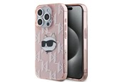 Mobil - Covers & Cases - Karl Lagerfeld IML Choupette Head & Monogram case for iPhone 15 Pro Max - pink - 3666339286170