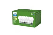 Lyskilder - Philips LED pære Ultra Efficient A60 7,3W/827 (100W) Mat 6-pak E27 - 929003625361