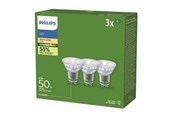 Lyskilder - Philips LED pære Ultra Efficient 2,1W/827 (50W) 36° 3-pak GU10 - 929003634693