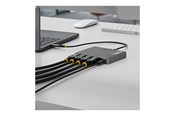 Dockingstation - StarTech.com Startech - docking station - USB-C / Displayport - 4 x DP - TAA Compliant - QUAD-USB-DP-ADAPT