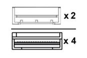 Netværkskabel - Lenovo 800GBase-CU direct attach splitter cable - 1 m - 4X97A81832