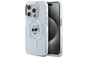 Mobil - Covers & Cases - Karl Lagerfeld IML Metal Choupette Head MagSafe Case for iPhone 15 Pro Max - White - 3666339284213