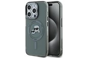 Mobil - Covers & Cases - Karl Lagerfeld KLHMP15LHLSKCK iPhone 15 Pro 6.1" black/black hardcase IML Metal Karl&Choupette Head MagSafe - 3666339284763