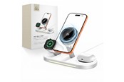 Mobil - Adaptere & Opladere - Tech-Protect A51 MagSafe 3in1 25W QI2.2 Wireless Charger - White - 5906302392971