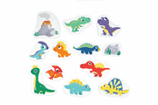 Babylegetøj - Edushape Dinosaur sjov til badet 13 dele - 19073
