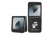 Mobil - Covers & Cases - Karl Lagerfeld Saffiano Metal Pin Case for Samsung Galaxy Z Flip 6 - Black - 3666339322502