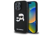 Mobil - Covers & Cases - Karl Lagerfeld Silicone Case Heads Print MagSafe for iPhone 16 Pro Max - Black - 3666339319557