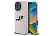 Mobil - Covers & Cases - Karl Lagerfeld Silicone Nauble Heads Print MagSafe Case for iPhone 16 Pro Max - Pink - 3666339319595