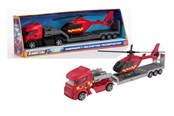 Legetøjsbil - Teamsterz Street Kings Die-cast Emergency Heli Transporter - 1400046HTI