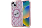 Mobil - Covers & Cases - Karl Lagerfeld IML Monogram Karl & Choupette Head MagSafe iPhone 15 Plus Case - Pink - 3666339285036