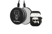 Powerbank - Karl Lagerfeld Ikonik Case for AirPods + Powerbank - Black - 2000 mAh - 3700740491546