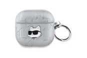 Mobil - Andet Tilbehør - Karl Lagerfeld Monogram Choupette Head case for AirPods 4 - silver - 3666339452148