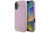 Mobil - Covers & Cases - Karl Lagerfeld Saffiano Full Wrapped Elongated Metal Logo MagSafe iPhone 16 Case - Pink - 3666339359621