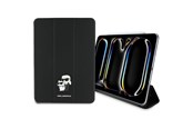 Tablet - Covers & Cases - Karl Lagerfeld Saffiano Magnetic Karl & Choupette iPad Pro 11" 2024 Book Cover Case - Black - 3666339388027
