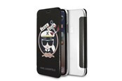 Mobil - Covers & Cases - Karl Lagerfeld Signature Glitter iPhone X/Xs Case - Black - 3700740413623