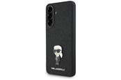 Mobil - Covers & Cases - Karl Lagerfeld Fixed Glitter Ikonik Logo Metal Pin Case for Samsung Galaxy A36 - Black - 3666339454470