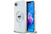 Mobil - Covers & Cases - Karl Lagerfeld IML Metal Choupette Head MagSafe iPhone 16e Case - White - 3666339454241
