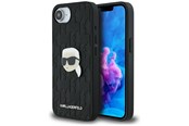 Mobil - Covers & Cases - Karl Lagerfeld Monogram Karl Head Pin iPhone 16e Case - Black - 3666339453657