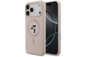 Mobil - Covers & Cases - Karl Lagerfeld Silicone Karl&Choupette Ring MagSafe Case for iPhone 17 Pro Max - Pink - 3666339549442
