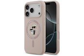 Mobil - Covers & Cases - Karl Lagerfeld Silicone Karl&Choupette Ring MagSafe Case for iPhone 17 Pro - Pink - 3666339549435