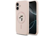 Mobil - Covers & Cases - Karl Lagerfeld Silicone Karl&Choupette Ring MagSafe Case for iPhone 17 - Pink - 3666339549411