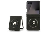 Mobil - Covers & Cases - Karl Lagerfeld Karl&Choupette Pins MagSafe Case for Samsung Galaxy Z Flip 7 - Black - 3666339559366