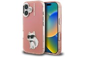 Mobil - Covers & Cases - Karl Lagerfeld IML Aquarelle Choupette & Logo iPhone 16 Case - Pink - 3666339464561