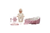 Dukke, bamse og udstyr - Happy Friend Clara Doll 35cm with bassinet set - 504248