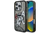 Mobil - Covers & Cases - Karl Lagerfeld Liquid Glitter Choupette Logo Case for iPhone 16 Pro - Black - 3666339464042