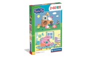 Puslespil - Clementoni Puzzle Peppa Pig 2026 2x60 pieces Floor - 24833
