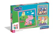 Puslespil - Clementoni Puzzle Peppa Pig 2026 3x48 pieces Floor - 25001C
