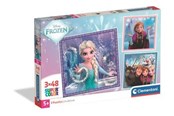 Puslespil - Clementoni Puzzle Square Frozen 3x48 pieces (2025) Floor - 25021C