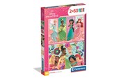 Puslespil - Clementoni Puzzle Disney Princess 2x60 pieces Floor - 24824