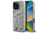 Mobil - Covers & Cases - Karl Lagerfeld Grained Pattern & Logo MagSafe Case for iPhone 16 Pro Max - Gray - 3666339463519