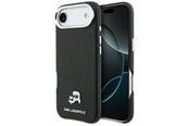 Mobil - Covers & Cases - Karl Lagerfeld Karl & Choupette Head Pins Saffiano MagSafe Case for iPhone Air - Black - 3666339599485