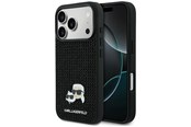 Mobil - Covers & Cases - Karl Lagerfeld Rhinestones Karl&Choupette Pin Case for iPhone 17 Pro - Black - 3666339603335