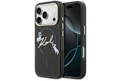 Mobil - Covers & Cases - Karl Lagerfeld IML Choupettes Karl Script Logo MagSafe Case for iPhone 17 Pro Max - Black - 3666339605902